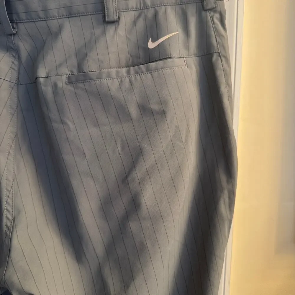 Nike Pants Men's 34x30 Grey Striped‎ Golf Performance Tour